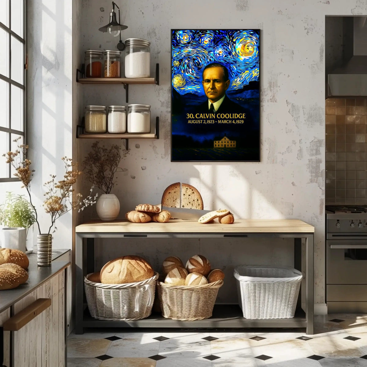 Calvin Coolidge 30th President of the United States Presidential Masterpiece Series Poster