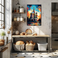 Vibrant St. BasilS Cathedral Poster