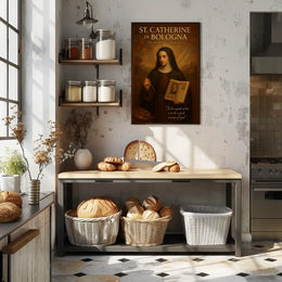 St. Catherine of Bologna The Patroness of Artists Poster