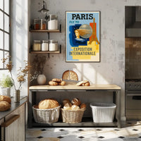 Fly To Paris Exposition Internationale Poster