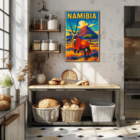 Namibia Wildlife Poster