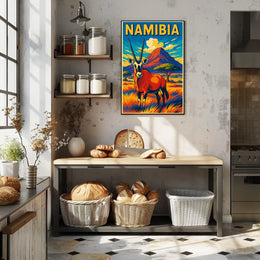 Namibia Wildlife Poster