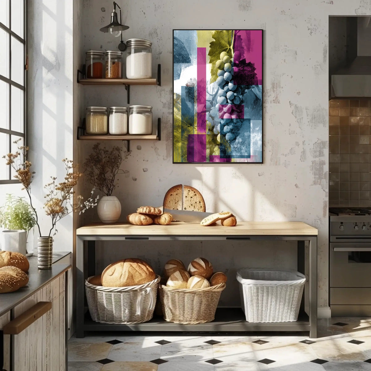 Abstract Grapes Abstract Poster