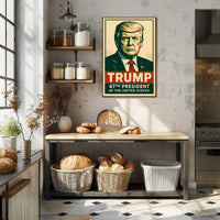 Trump 47th President Patriotic Pop Art Poster