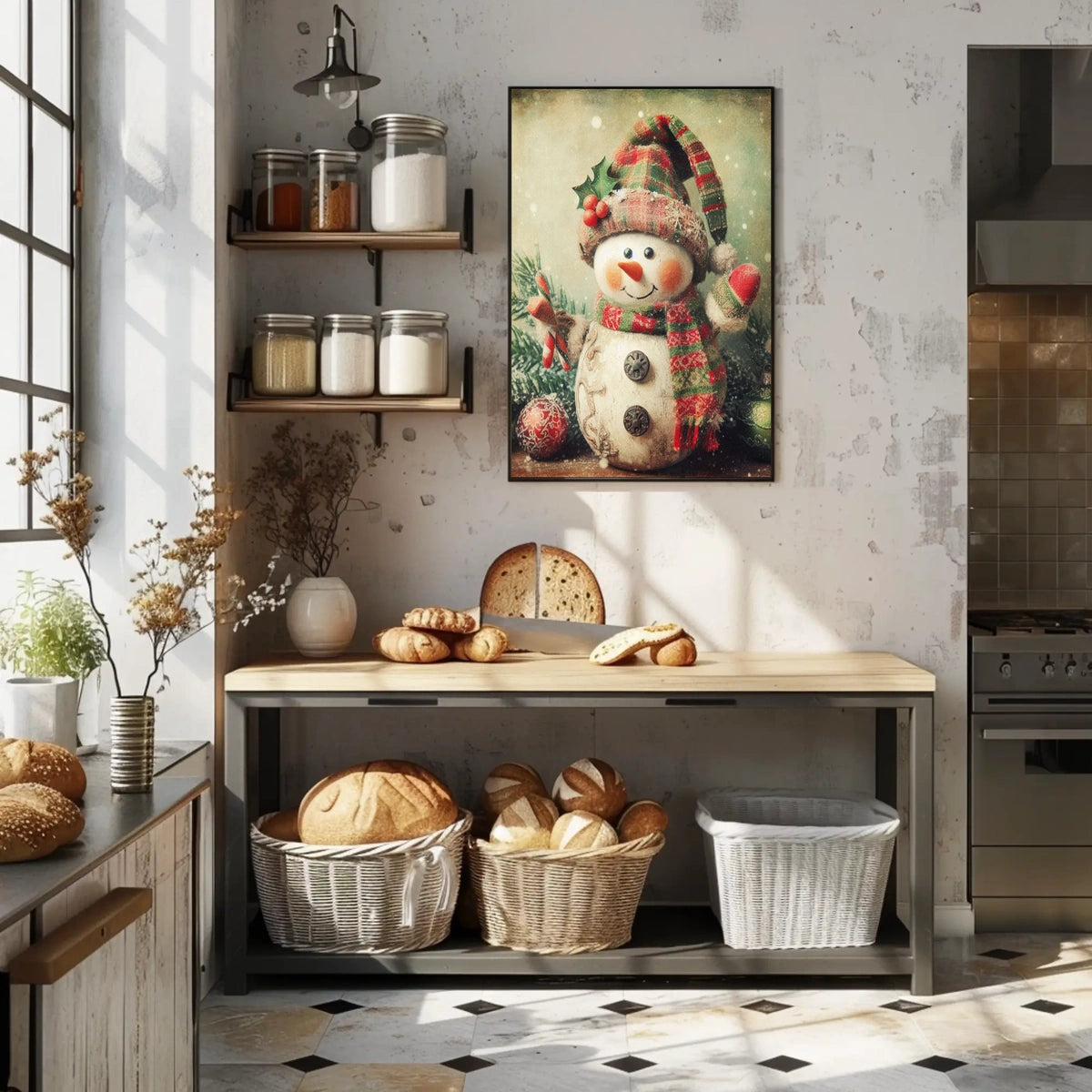 Festive Snowman Delight Poster