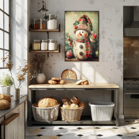 Festive Snowman Delight Poster