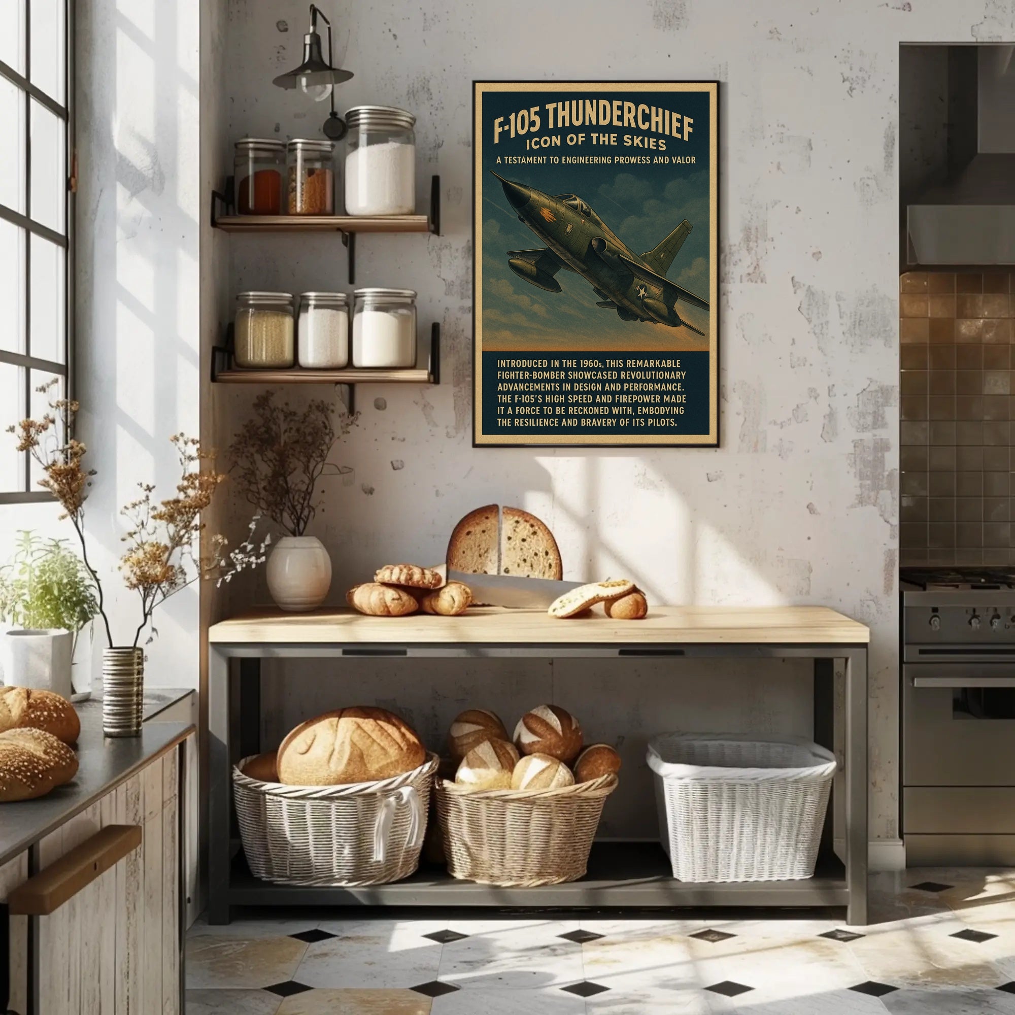 F-105 Thunderchief Icon of the Skies Poster PosterGoat