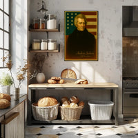 Andrew Jackson Vintage Patriotic American History Poster