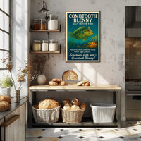 Combtooth Blenny Saltwater Fish Poster Art PosterGoat