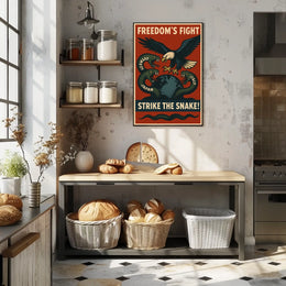 FreedomS Fight Strike The Snake Poster