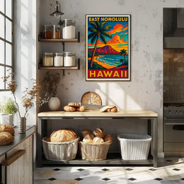 East Honolulu, Hawaii Poster