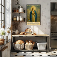 Mary's Sacred Heart Iconic Heritage Poster
