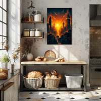 Urban Sunset Poster