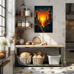 Urban Sunset Poster