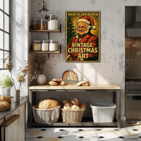 Martin Van Buren Vintage Christmas Art Poster