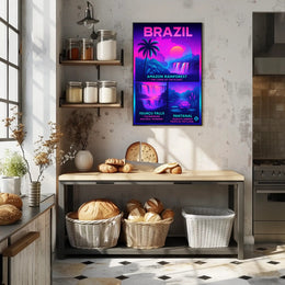 Wonders of Brazil Poster PosterGoat