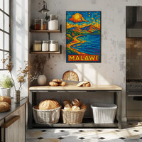 Malawi Scenic Mosaic Poster