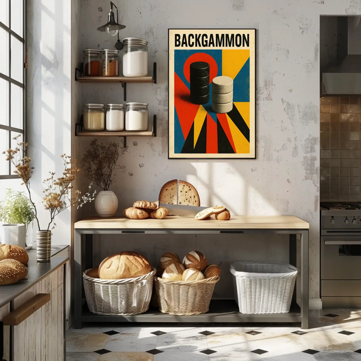 Backgammon Art Poster