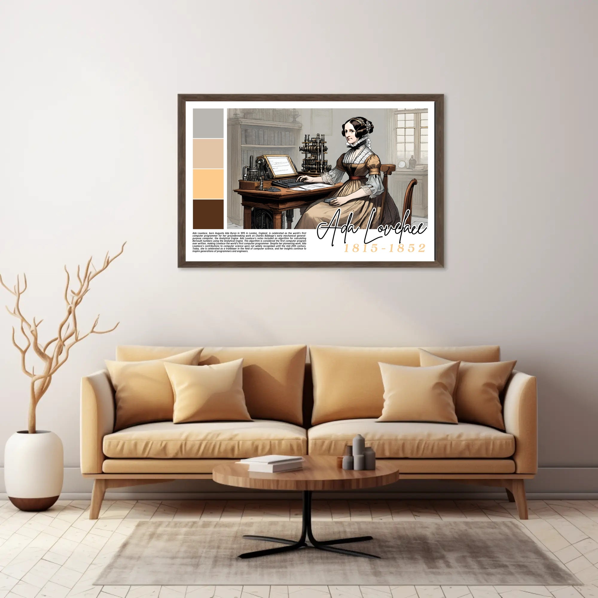 Tribute to Ada Lovelace Poster