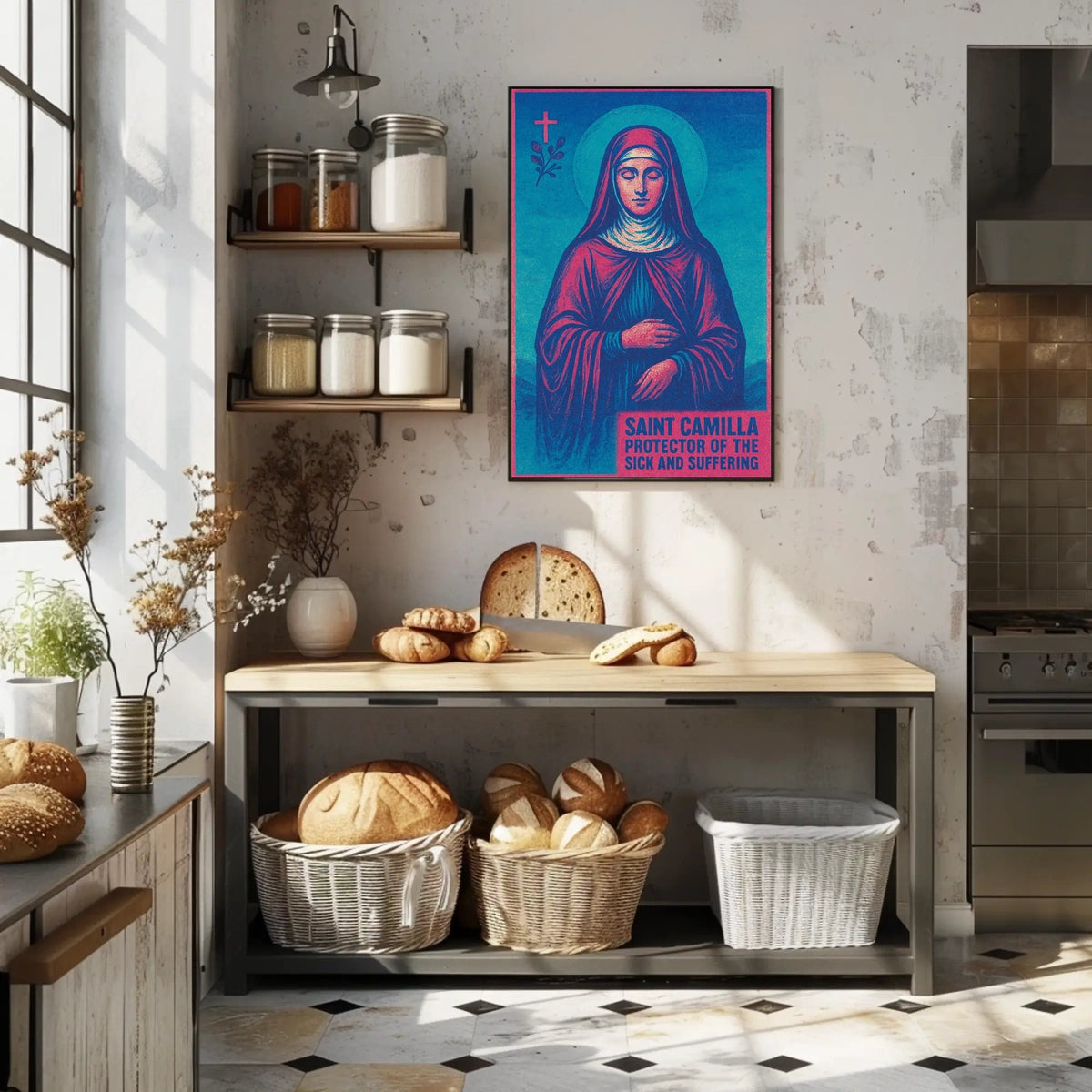 Saint Camilla Protector of the Sick and Suffering Poster