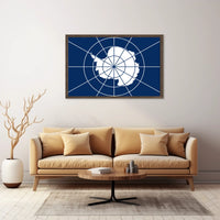 Antarctica Flag Poster