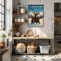 St. Moritz 1948 The Comeback Games Poster