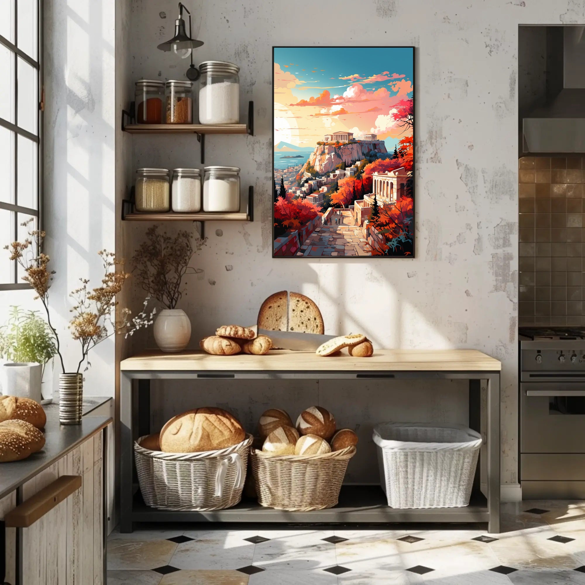 Autumn At The Acropolis Poster