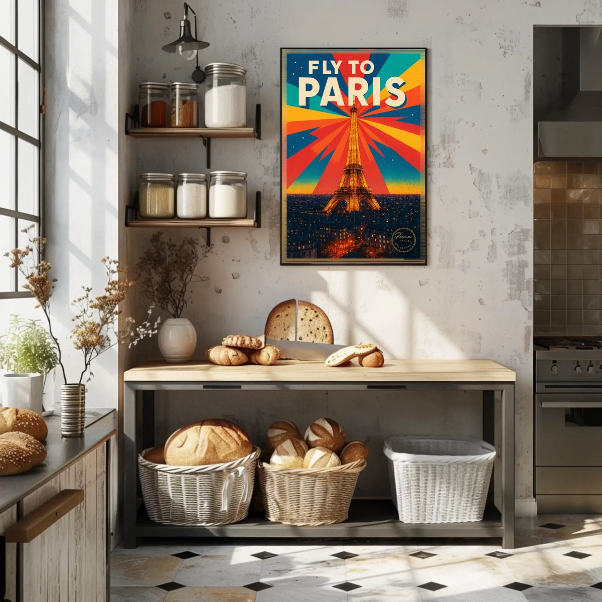 Fly to Paris Poster