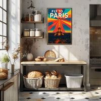 Fly to Paris Poster