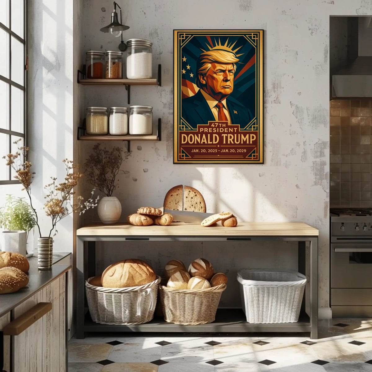 Future Presidency Patriotic Vintage Propaganda Poster