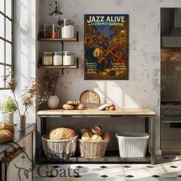 New Orleans Jazz Night in French Quarter Poster