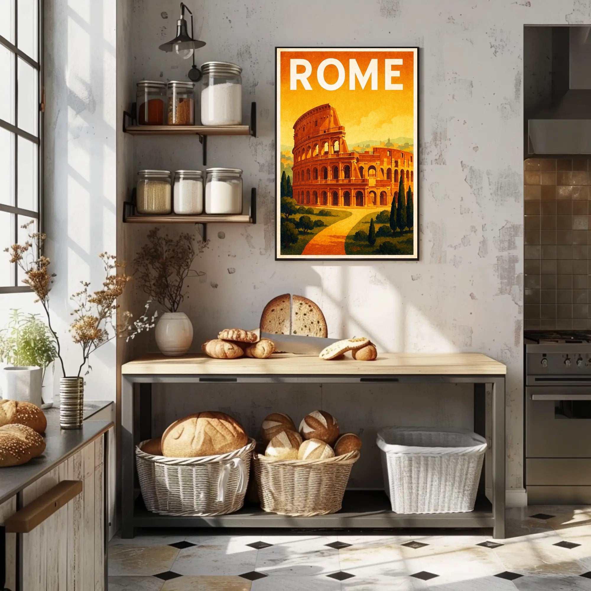 Rome Travel Poster PosterGoat