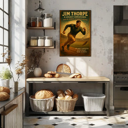 Jim Thorpe Unmatched Athletic Legacy Poster