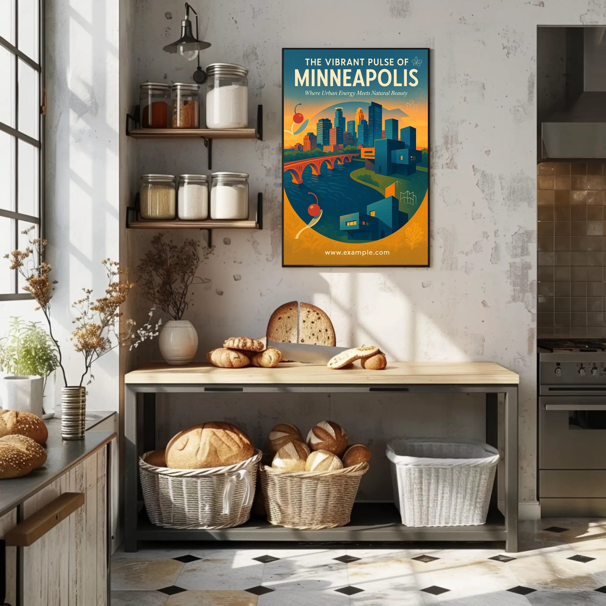 The Vibrant Pulse of Minneapolis Poster PosterGoat