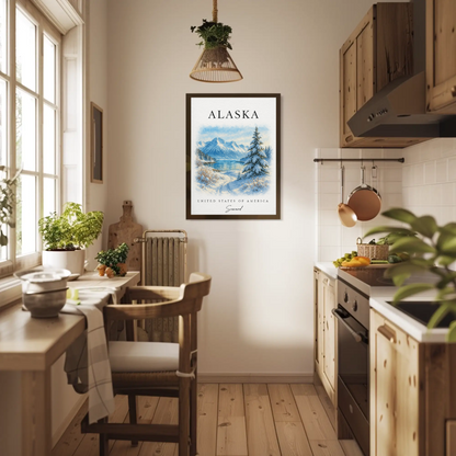 Alaska, Anchorage Signature Series Vintage Travel Poster
