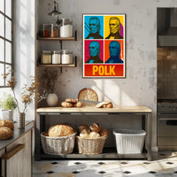 Warhol-Inspired Historical Portrait Pop Art Poster