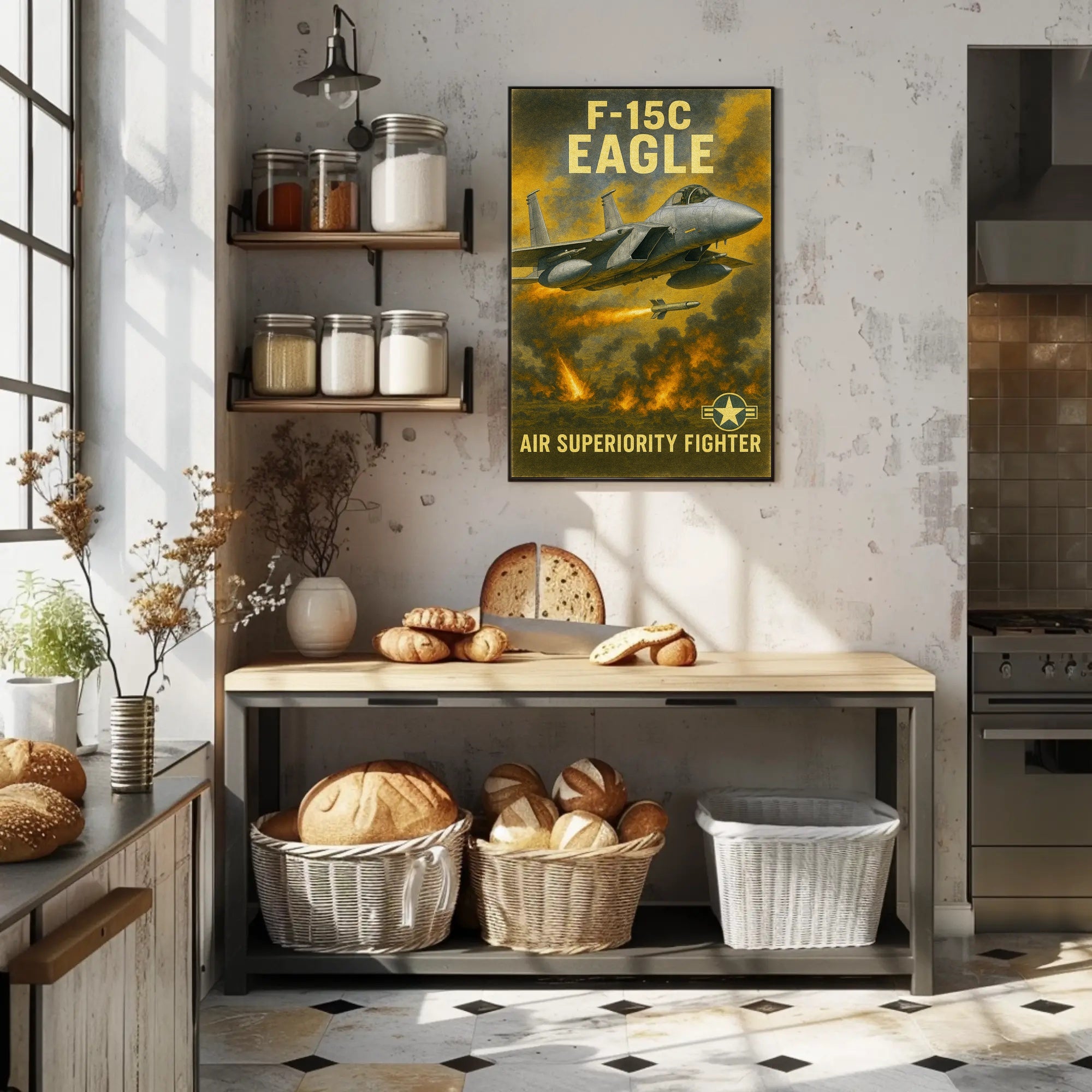 F-15C Eagle Air Superiority Fighter Poster PosterGoat