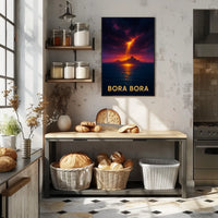 Bora Bora Sunset Poster