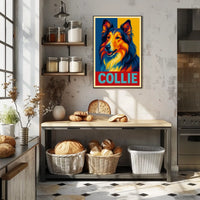 Collie Portrait Poster
