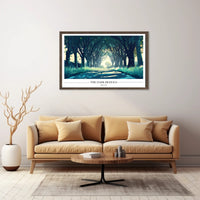 The Dark Hedges: Mystical Pathway Artistic Poster