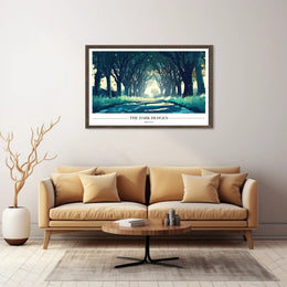 The Dark Hedges: Mystical Pathway Artistic Poster