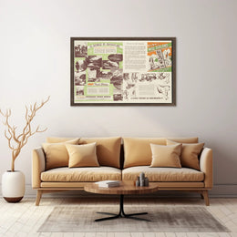 New Zealand Fun Map Poster PosterGoat