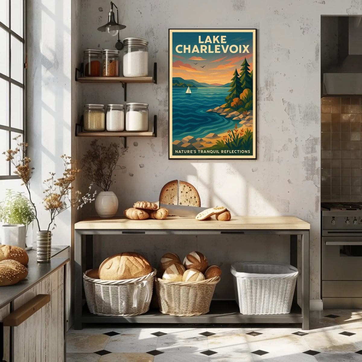 Lake Charlevoix NatureS Tranquil Poster