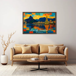 Rio de Janeiro Holiday Scene Poster