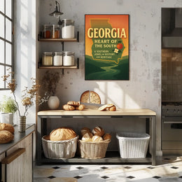 Georgia Heart Of The South Poster