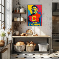 Jim Thorpe Iconic Athlete Poster