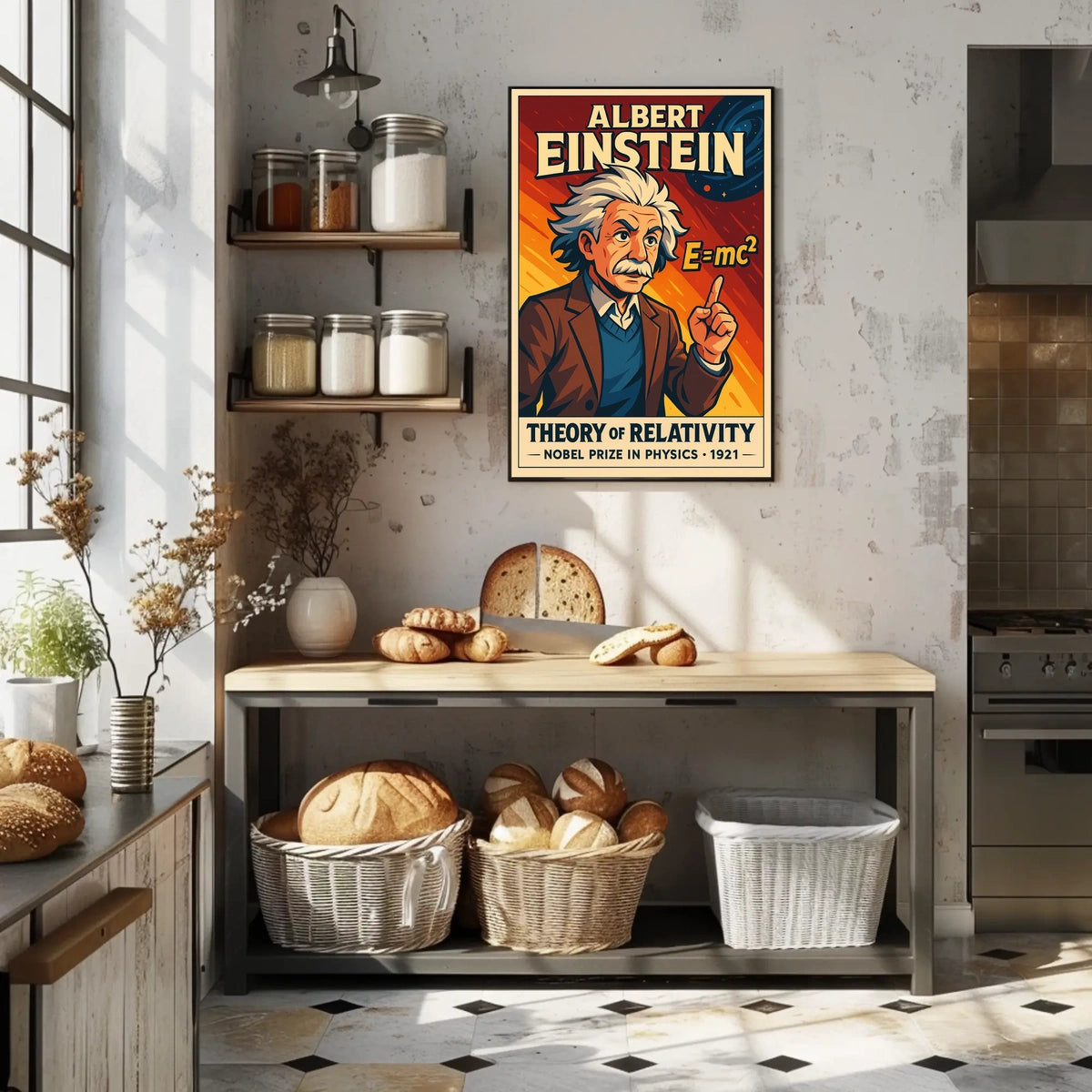 Einstein Relativity Vintage Science Decor Poster