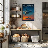 F-22 Raptor The Future of Aerial Dominance Poster PosterGoat