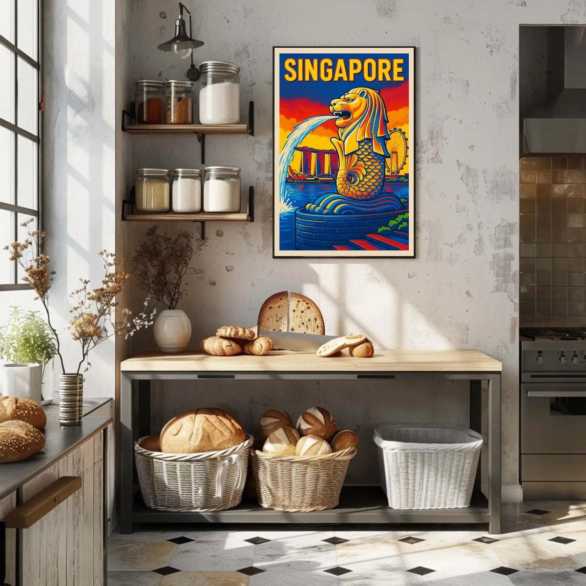 Singapore Iconic Merlion Poster
