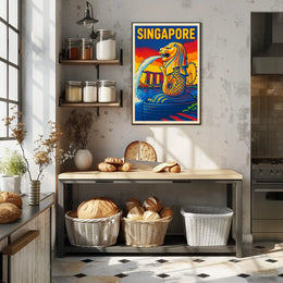 Singapore Iconic Merlion Poster